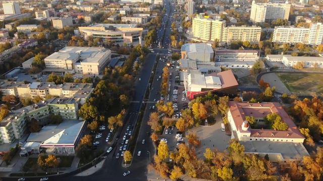 Проспект Кунаева пересечение улицы Туркестанская. Строительство дороги, Шымкент сегодня 14.10.2020 смотреть онлайн