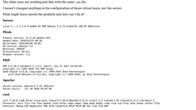 DevOps & SysAdmins: cURL error 60 only on certain domains смотреть онлайн