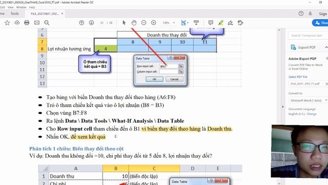 Bài 6 Phân Tích Độ Nhạy Trong Bản Tính Excel Bài Học Nâng Cao | PT EXCEL 22 смотреть онлайн
