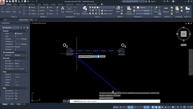Four Bar Linkage (AutoCAD) смотреть онлайн