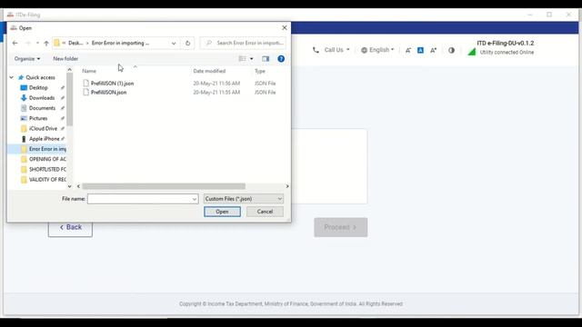 Pre-filled JSON error | JSON error income tax | JSON file comes 0 KB смотреть онлайн