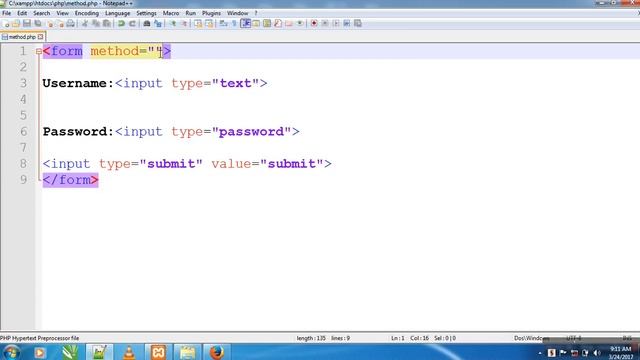 Get and Post Method in Form PHP Tutorial-79(Hindi/Urdu) смотреть онлайн