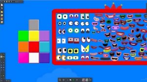 Numberblocks Puzzle Tetris Game ASMR SPACE - Numberblock 1-10 | The Floor is LAVA by Algodoo