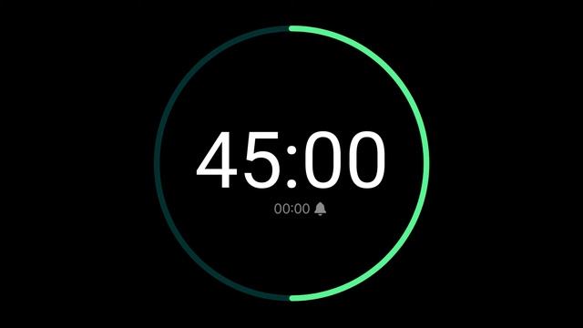 90 Minute Countdown Timer With Alarm / IPhone Timer Style