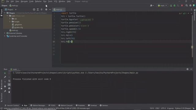 Python Turtle animation (basic shapes- Circle, Square, Rectangle, Rhombus, Triangle) смотреть онлайн
