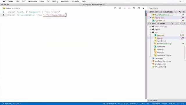 ReactJS Form Validation смотреть онлайн