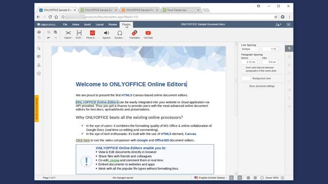 ONLYOFFICE Document Editors v5.0: explore the new interface смотреть онлайн