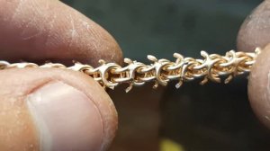 Изготовил массивную золотую цепочку