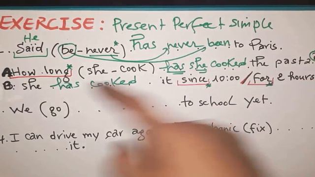 تصحيح تمرين Present Perfect смотреть онлайн
