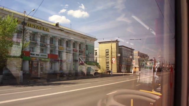 По проспекту Калинина в Твери - на новом автобусе "Транспорта Верхневолжья" смотреть онлайн