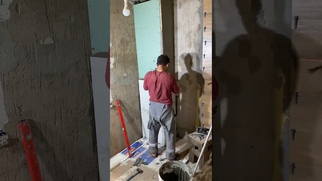 Облицовка инсталляции с запилом по 45 градусов смотреть онлайн