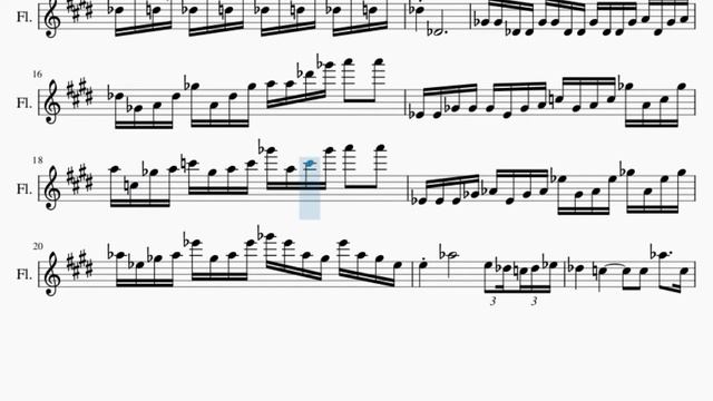 Flute Sheet Music: How to play Moonlight Sonata 3rd Movement (Teppei Okada Violin Cover) смотреть онлайн