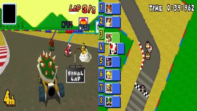 Mario Kart DS VS Mode All 32 Races 150cc! смотреть онлайн