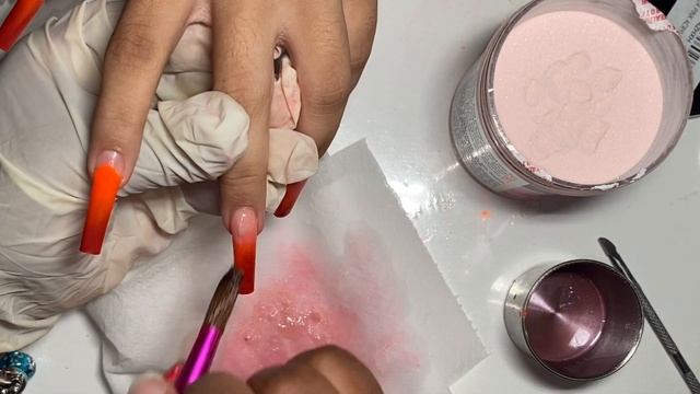 Triple Ombré w/ Bling And Flames ?✨ | Hand Drawn Nail Art | Flame Nails | Triple Ombré Nails смотреть онлайн