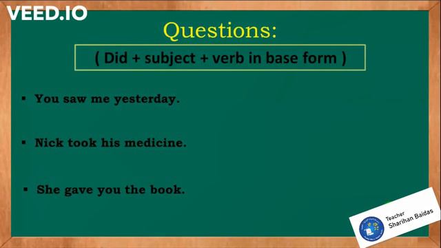 English for Grade Seven - Simple past tenses смотреть онлайн