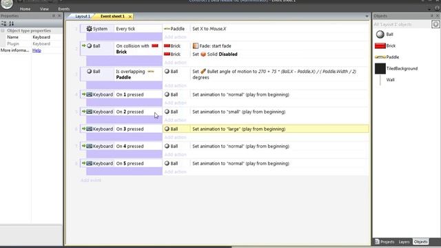 Construct 2 Tutorial - Breakout Clone (Part 3: Ball and Explosion Images) смотреть онлайн
