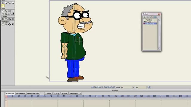 Creating, Saving and Combining Actions in Anime Studio Pro смотреть онлайн