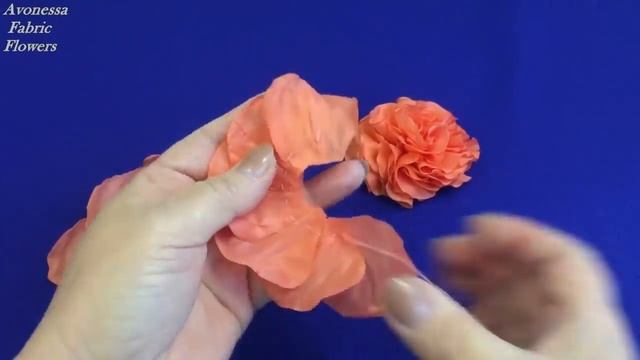 Fabric flowers.Hollyhock/Malva rosea de la tela/Шток-роза из ткани смотреть онлайн