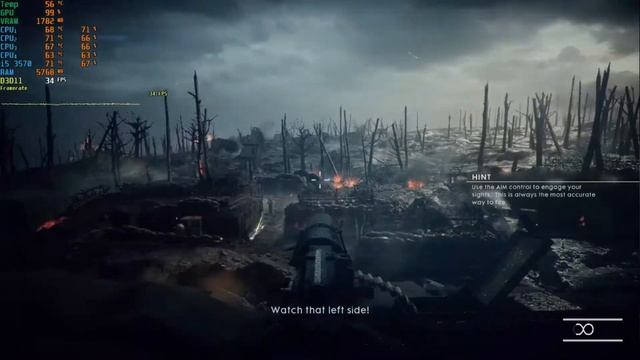 Battlefield 1 | GTX 750 Ti | GT 710 | GTX 650 | i5 3570 смотреть онлайн
