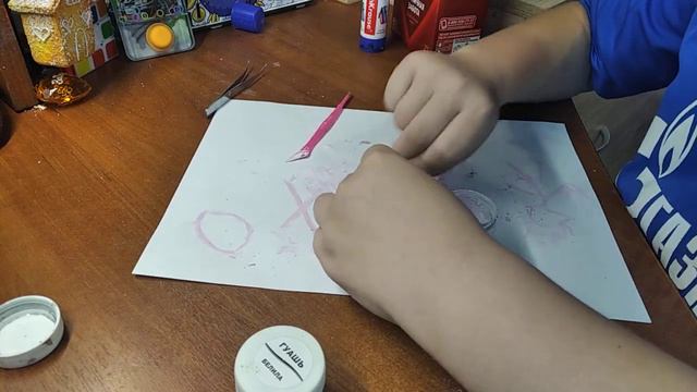 как сделать краску гуашь🎨🖌️ смотреть онлайн