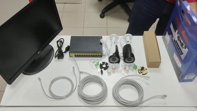 Комплект IP системы видеонаблюдения на 2 уличных камеры для самостоятельной сборки смотреть онлайн
