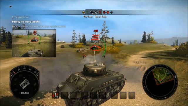 World of Tanks: Xbox 360 Edition Beta - Gameplay - Battle Training смотреть онлайн
