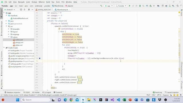 Android Studio Snake Game Tutorial | Part - 4 | Player Function | Using Kotlin смотреть онлайн