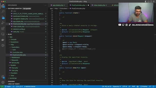 ⏱️En menos de 1 HORA creamos un BLOG desde cero con LARAVEL, TAILWINDCSS, AUTENTICACIÓN y FICHEROS смотреть онлайн