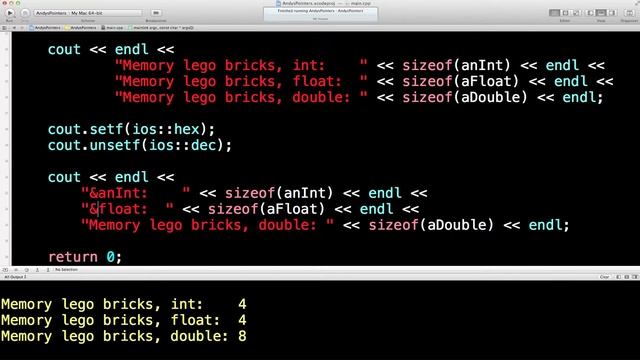 Learn Finance C++, Lesson 19, Intro to pointers, sizeof and memory addresses смотреть онлайн