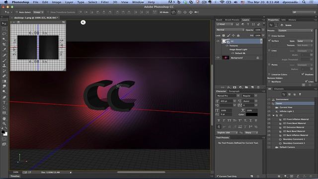 Photoshop - 3D Text refresher смотреть онлайн