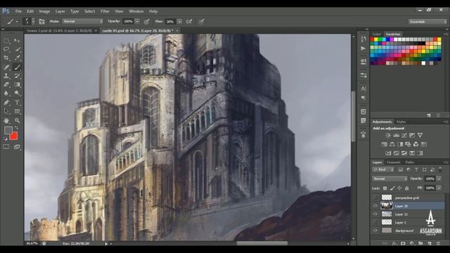 Concept Environment Art demo using photo bashing Technique смотреть онлайн