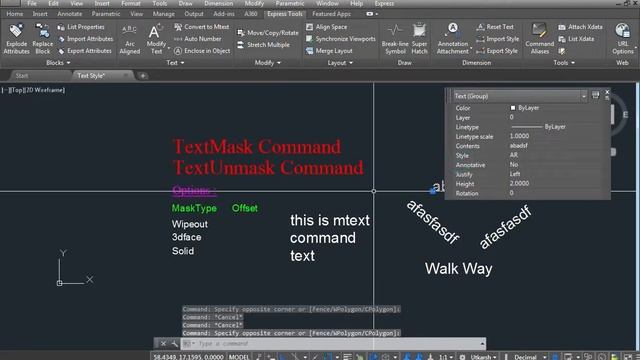 TextMask & Unmask Command In AutoCAD In Hindi смотреть онлайн