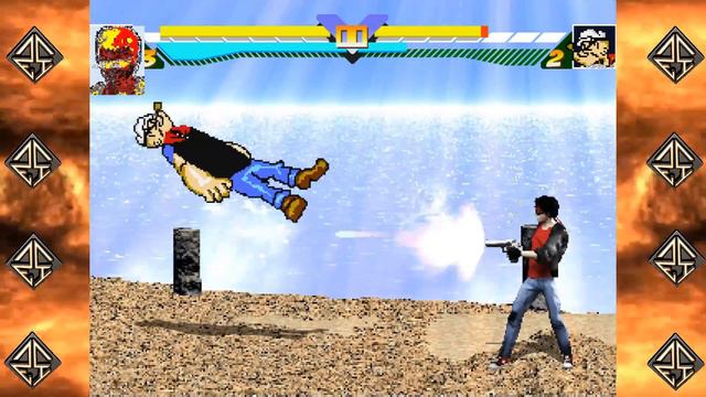 Kung Fury (David Sandberg) vs Popeye (E. C. Segar) - Ultimate Mugen Fight 2017 смотреть онлайн