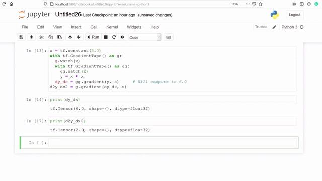 TensorFlow Tutorial 5- GradientTape in TensorFlow смотреть онлайн