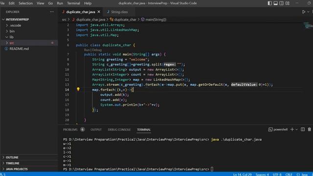 Duplicate Character and it's recurring count from String | Java 8 Programming | Technology Deep Div смотреть онлайн