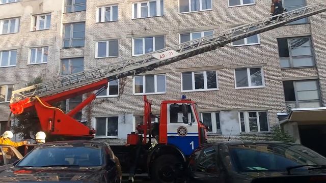 Пожар на Карбышева в Гродно смотреть онлайн