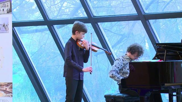 Beethoven Romance in F op.50, Saint-Saens Concerto 3 1st mov Mikhail Andreev Grunewald competition смотреть онлайн