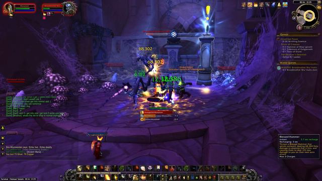 Legion World Quest 129: WANTED: Broodmother Shu'malis (WoW, human, Paladin) смотреть онлайн
