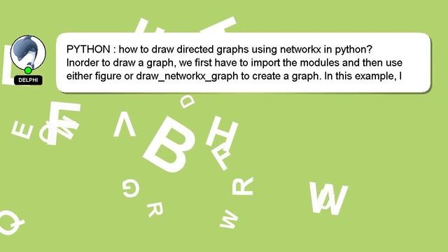 PYTHON : how to draw directed graphs using networkx in python? смотреть онлайн