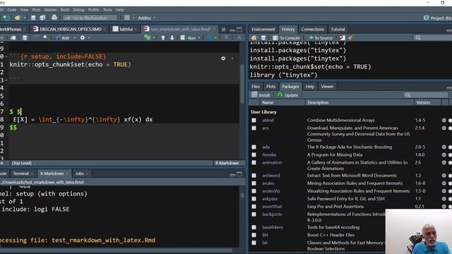Rendering Latex equations in R Markdown for HTML output смотреть онлайн