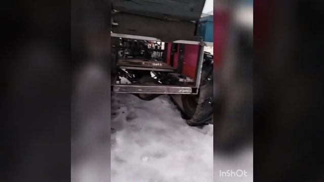 Самодельный минитрактор. Небольшой обзор))) смотреть онлайн