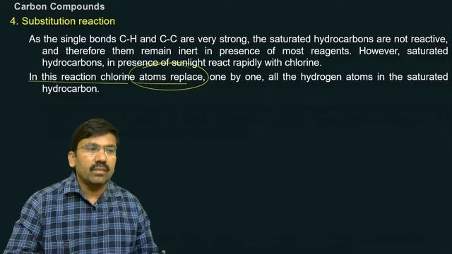 10th Sci | Carbon Compound कार्बनी संयुगे | Chemical properties, Substitution React प्रतियोजन смотреть онлайн