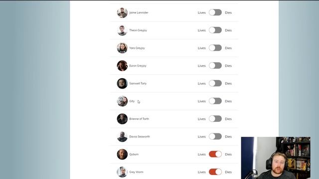 Huzzy's Game of Thrones Death Pool - Join in! SPOILERS! смотреть онлайн