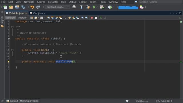 Learn Java - Abstraction (Abstract Classes and Methods) смотреть онлайн