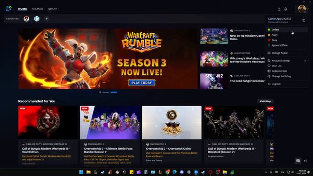 How To Go Offline On Battlenet?