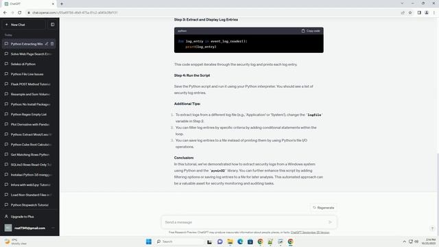 Extracting Security Logs With Python смотреть онлайн