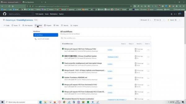HOW TO DOWNLOAD latest CREATE: BIG CANNONS with github (nightly early builds)