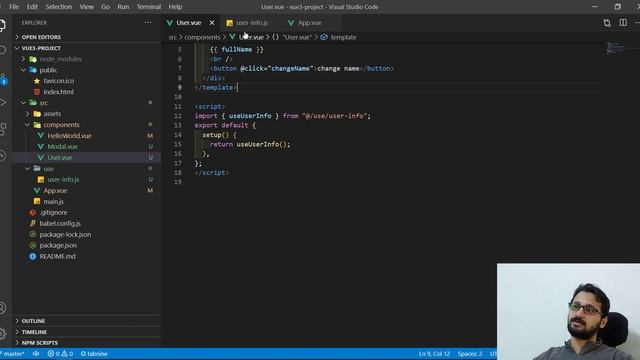 11- Vue 3 - Composition API - Modularizing - شرح فيو 3 смотреть онлайн