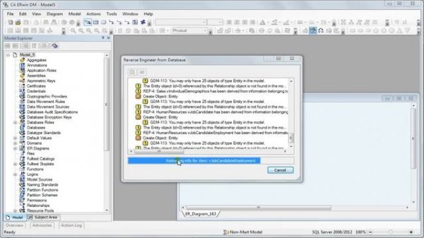 007 ERwin Data Modeler Reverse Engineering
