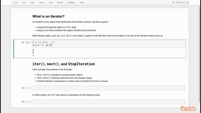 Iterators in Functional Programming with Python : What Is an Iterator? | packtpub.com смотреть онлайн